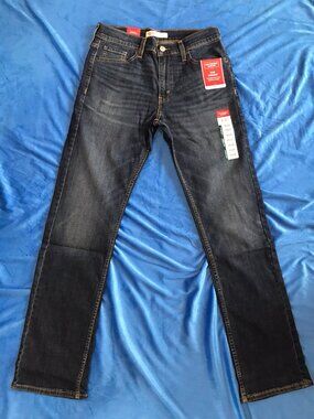 Levi Strauss Signature Mens (Size 30W 32L) Slim Straight Jeans